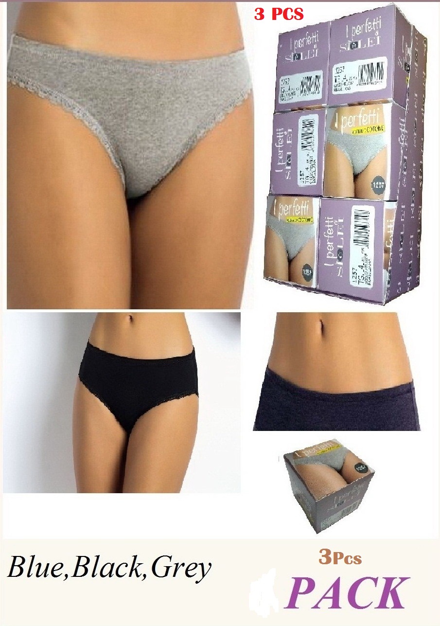 3 pcs Women Comfortable BLUE, GREY, BLACK COMBO Pack Cotton Lace Panties -  : The Ultimate Destination for Women's Undergarments & Leading  Women's Clothing Brand in Bangladesh Online Shopping With Home Delivery