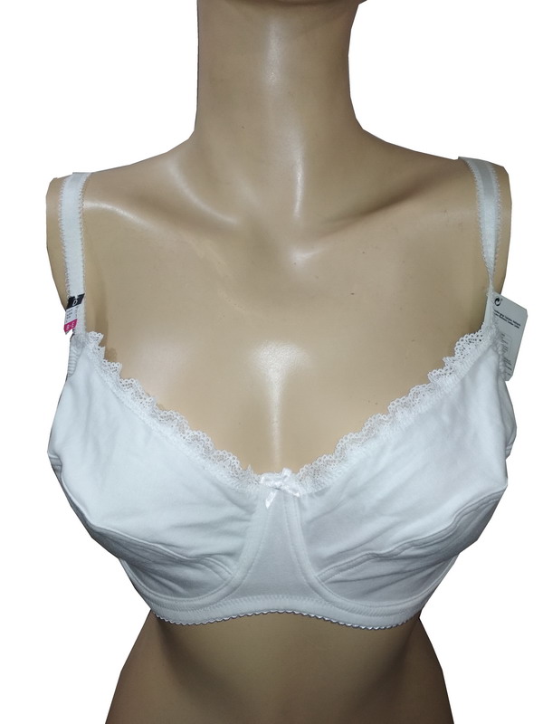 Cotton Comfortable Bra for Women Non Foam white - : The