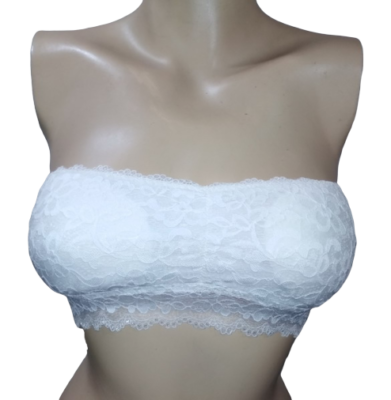 Women's Lace Strapless Tube Bra