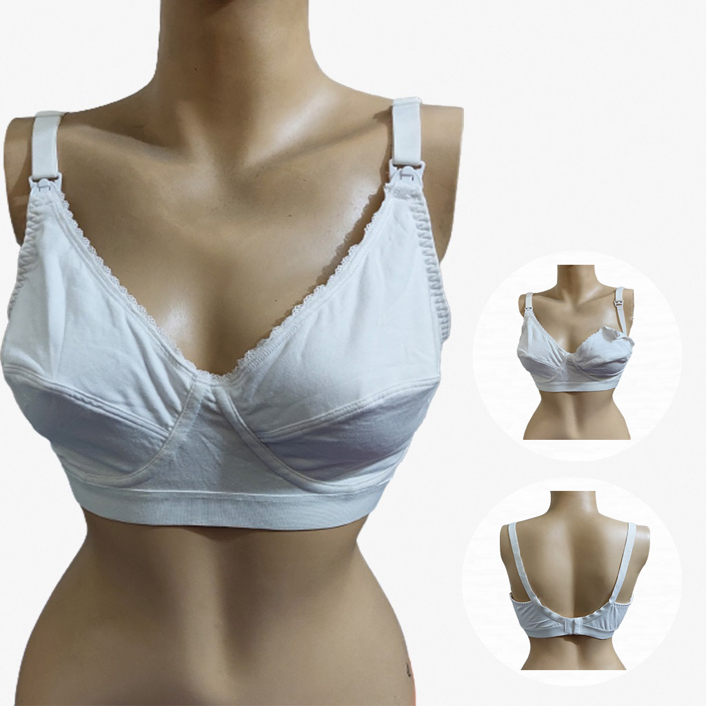 Pack of 6 Women Full Coverage Non Padded Bra Cotton Round Stitch
