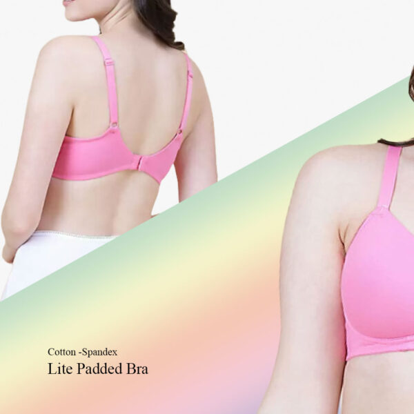 SELAIE Lavender Scent Plunge Padded Bra: Wire-Free Comfort in Stylish Pink