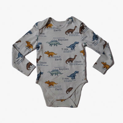 Organic Cotton Dragon Print Baby Keeper Slate Grey