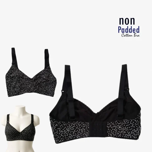 Non Stick Cotton Bra for Women – Front View Ball Print