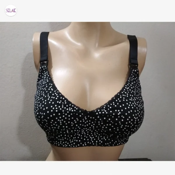 Stylish Ball Print Cotton Bra for Women – Comfortable Daily Wear