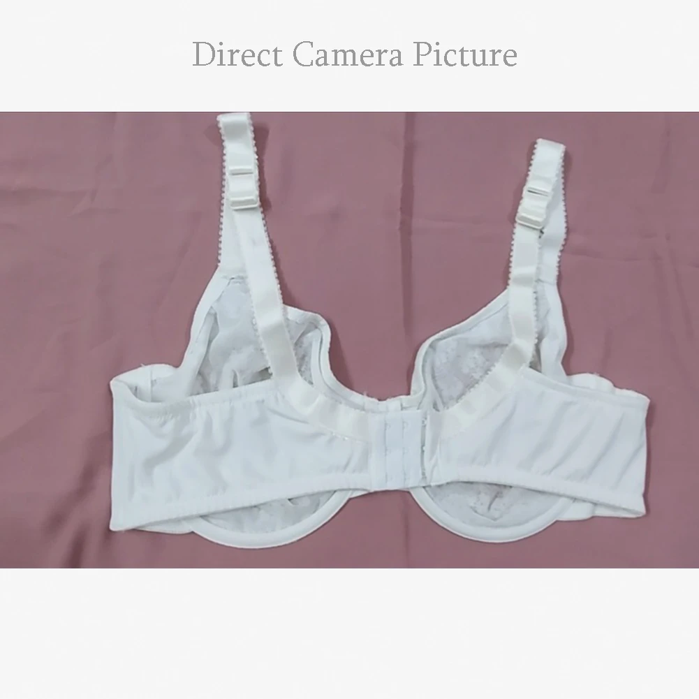 Selaie White Lace Bra Back View – Adjustable Straps & 3×3 Hook