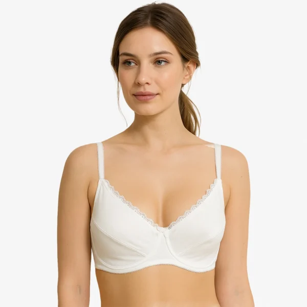 Front view of Cotton Comfortable Soft Bra for Women in Bangladesh – Non Foam Bra